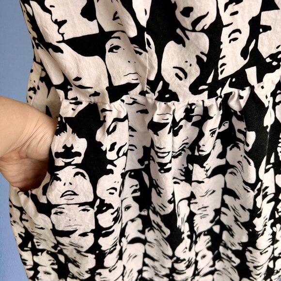 *VINTAGE* Andy Warhol Pop Art Cotton Dress with Pockets I Made in USA - Picture 2 of 7